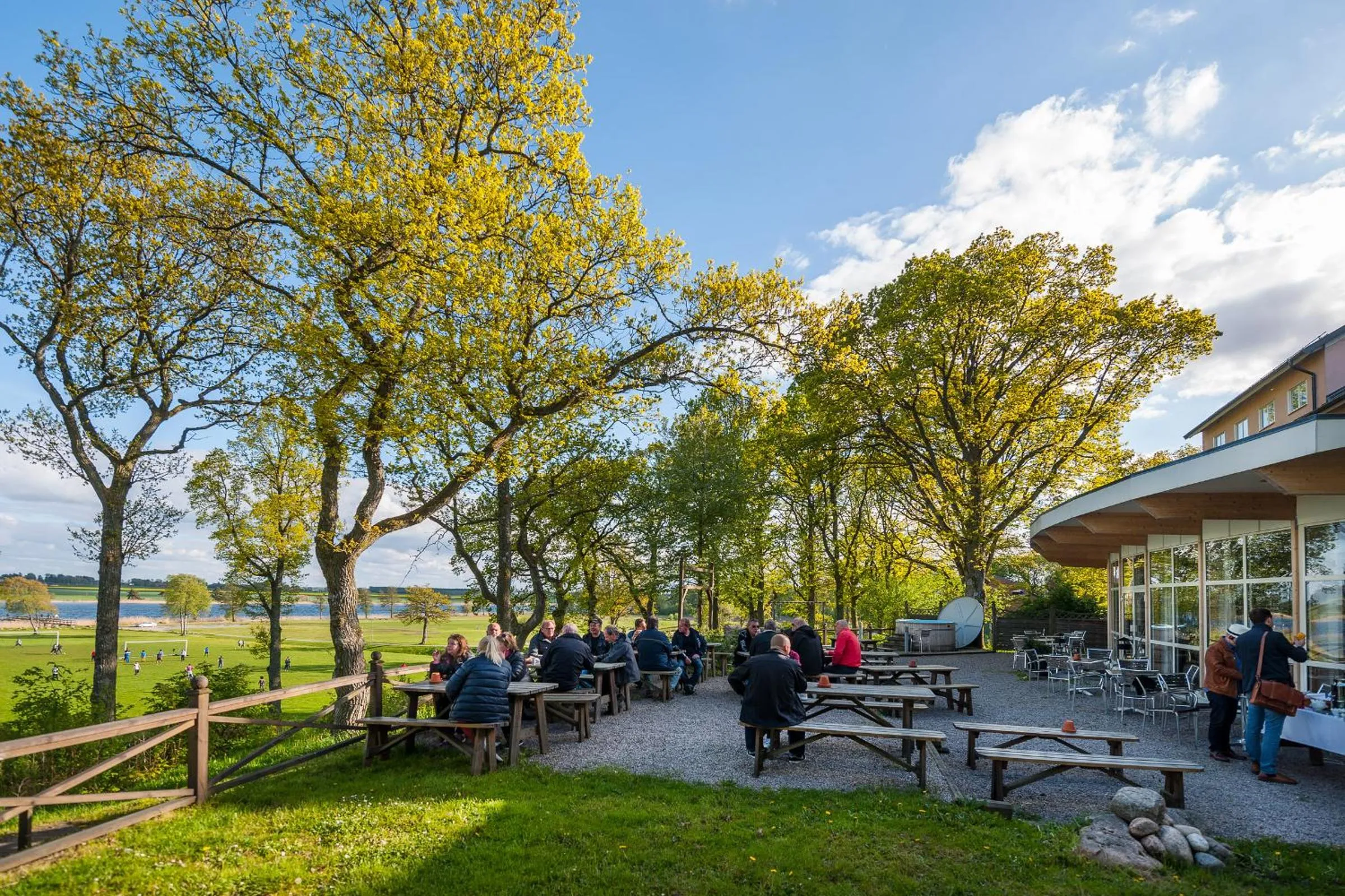 Patio in Hotell Hehrne