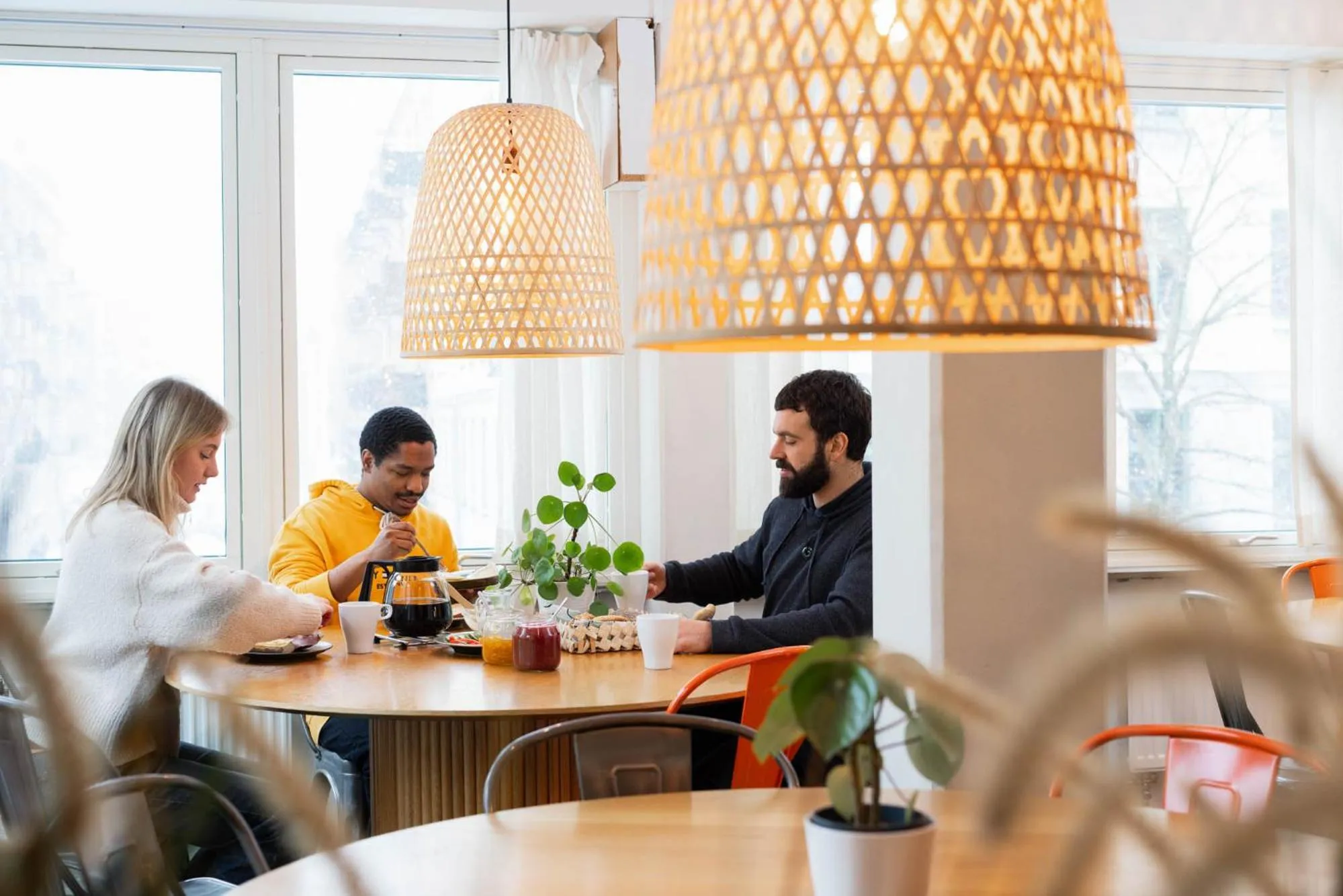 Dining area in Slottsskogens Hostel