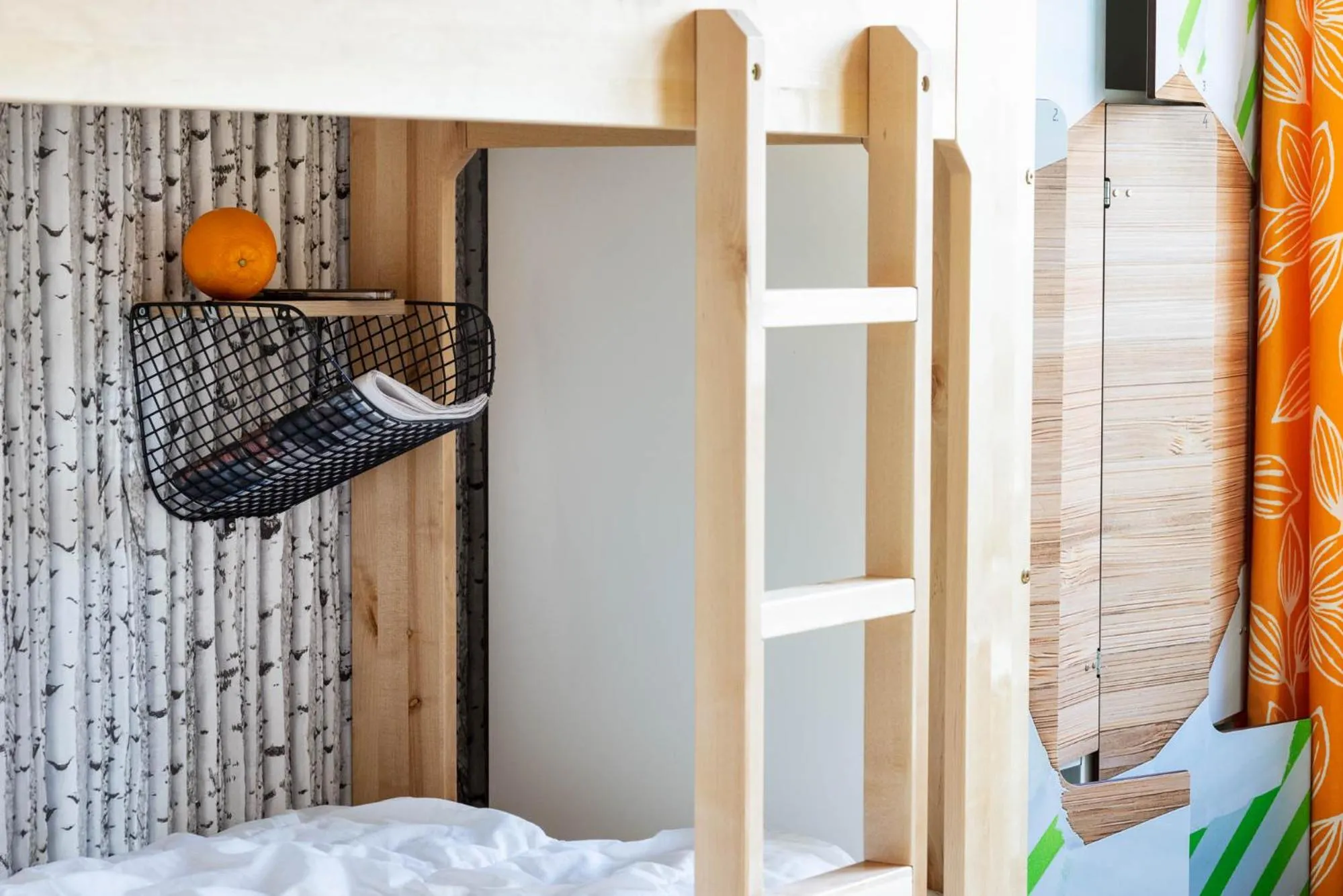 Decorative detail, Bed in Slottsskogens Hostel