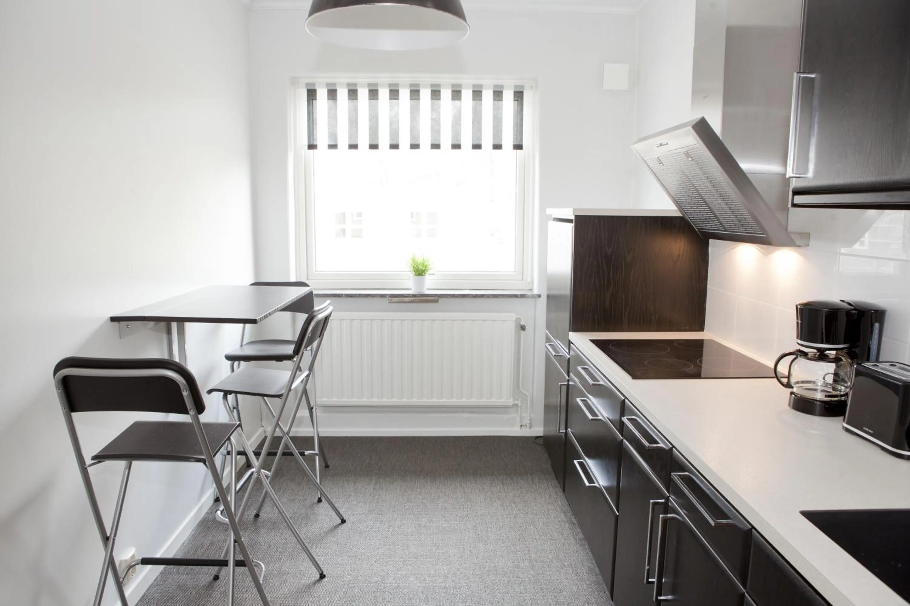 Kitchen or kitchenette in Lages Motel