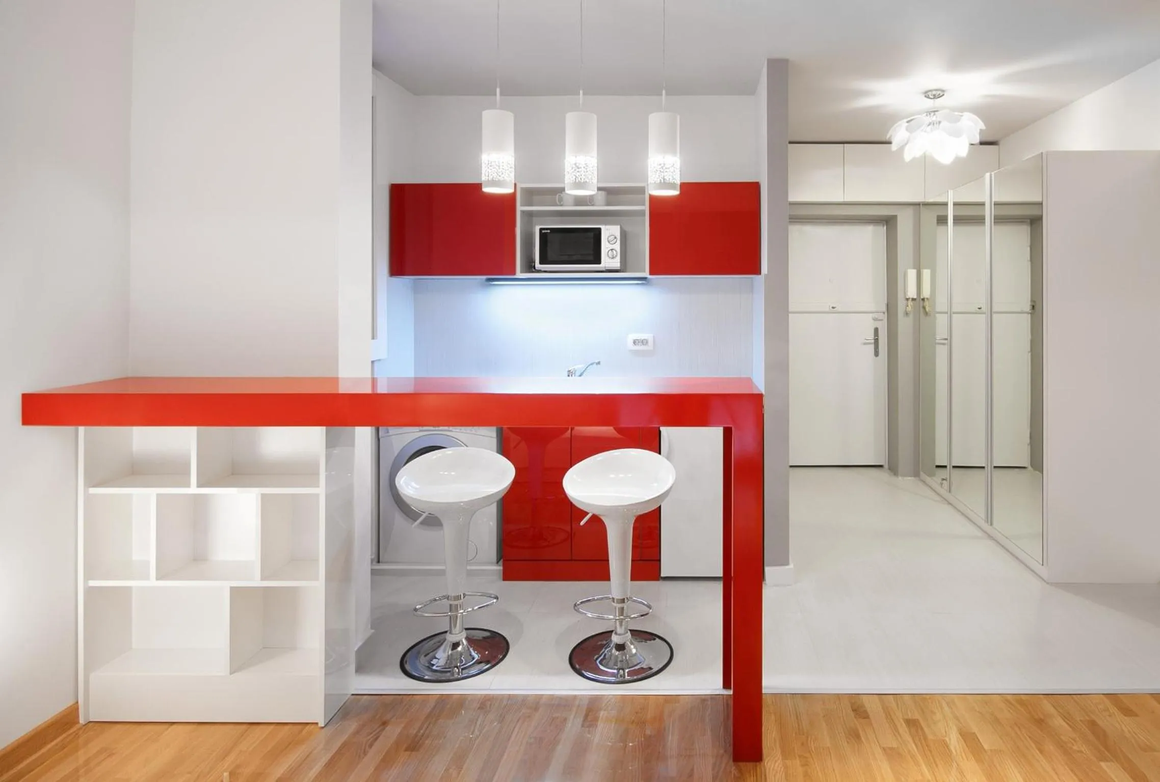 Kitchen or kitchenette in Downtown Belgrade Apartments - CHERRY