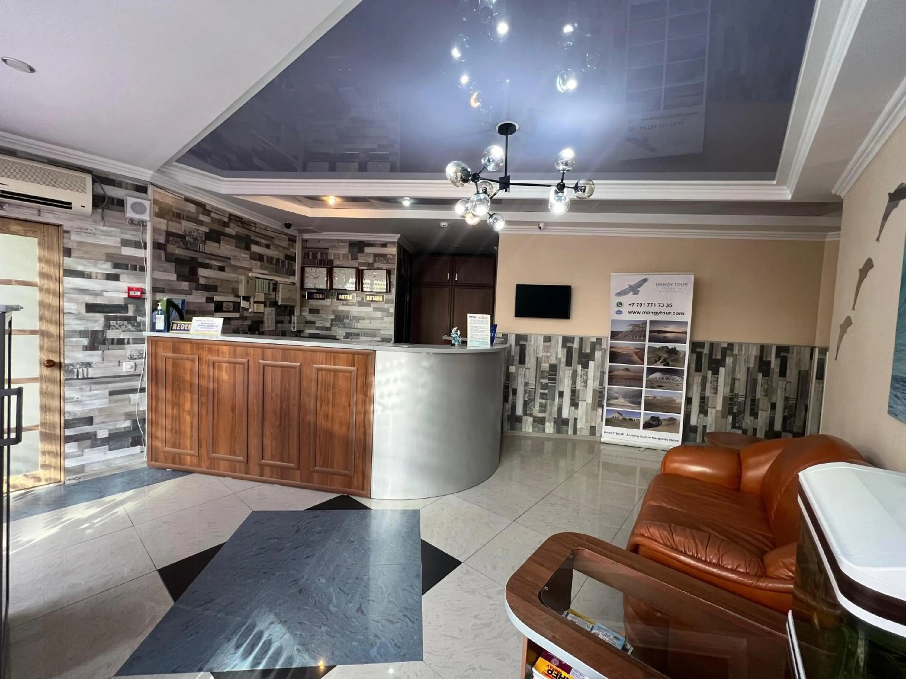 Lobby or reception in Three Dolphins Hotel