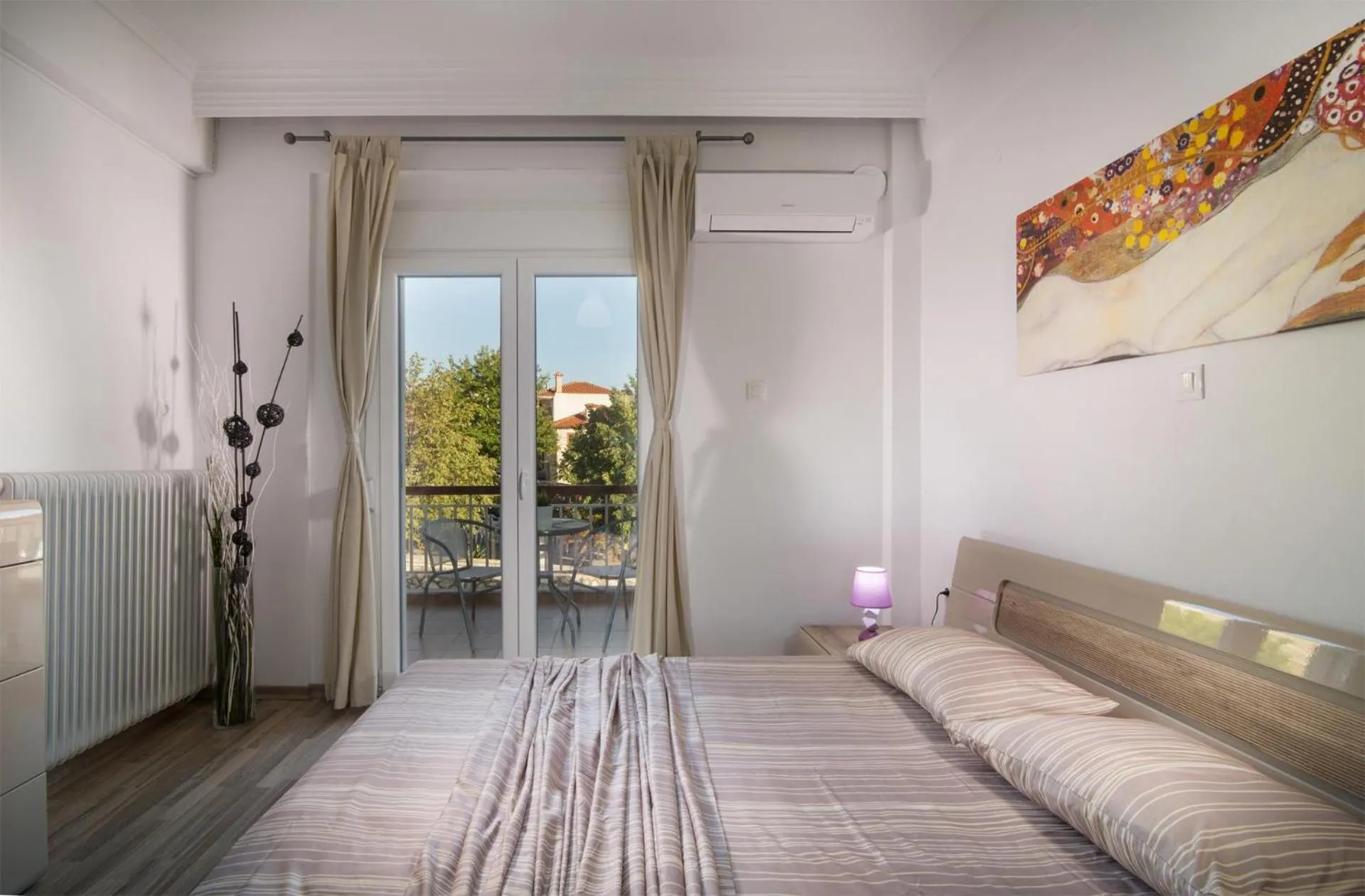 Bed in Michalis Apartments