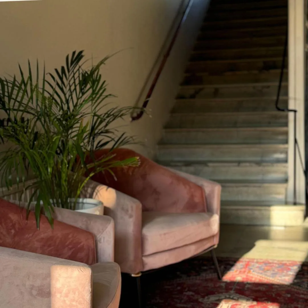 Seating area in Hotell Gillet i Köping