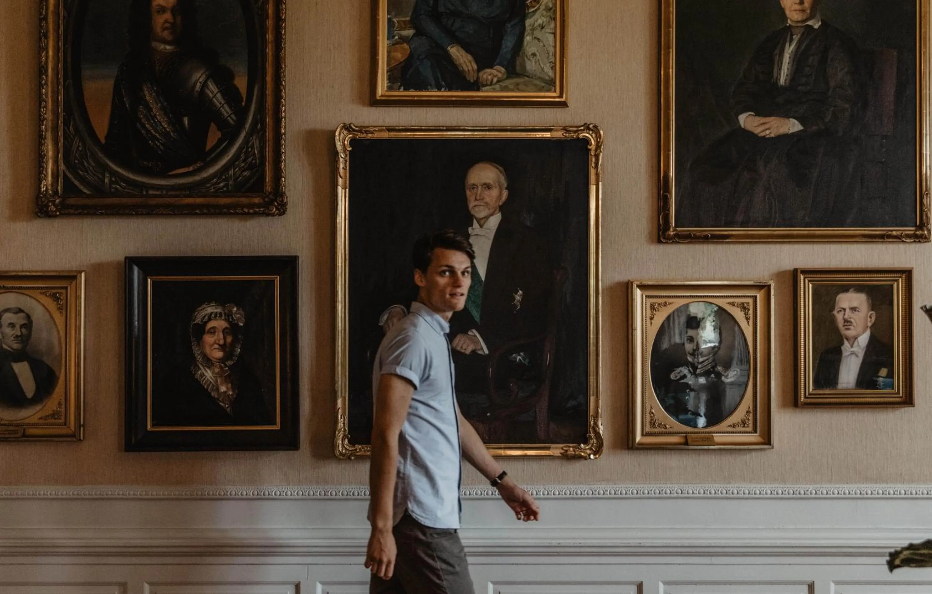 Seating area in Hotel Slottsvillan
