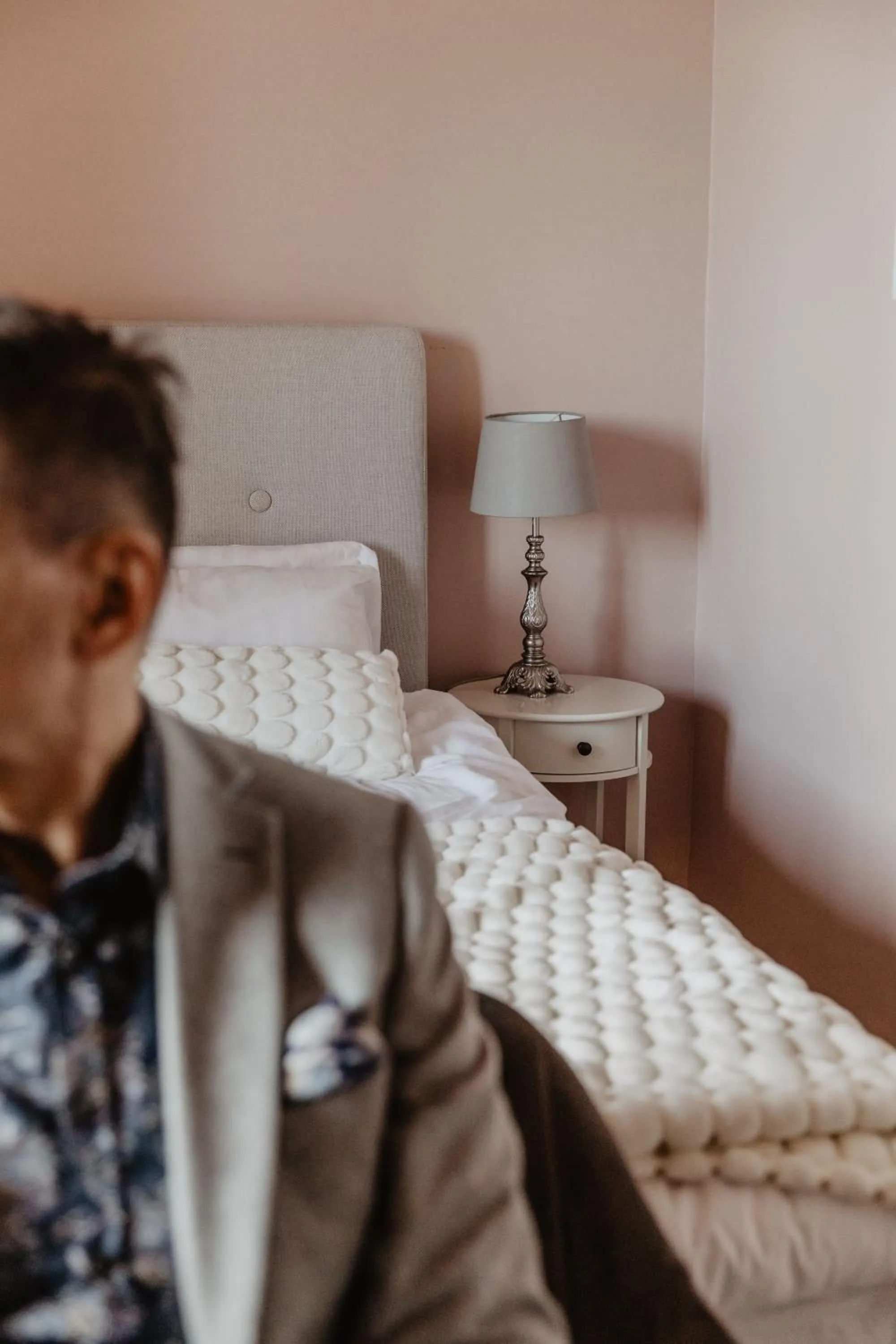 Bed in Hotel Slottsvillan