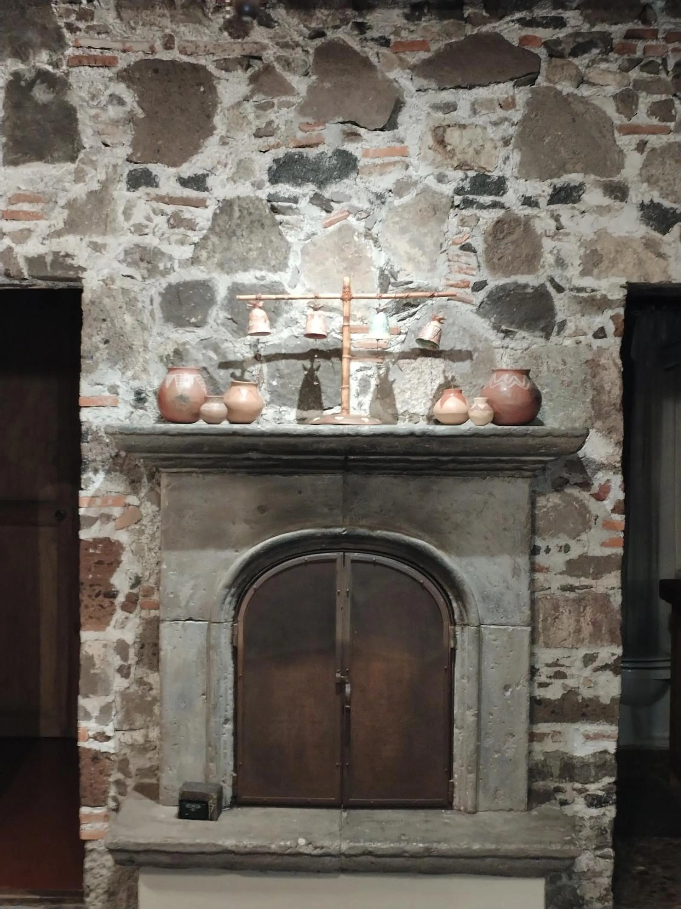 fireplace in Hacienda Las Amantes