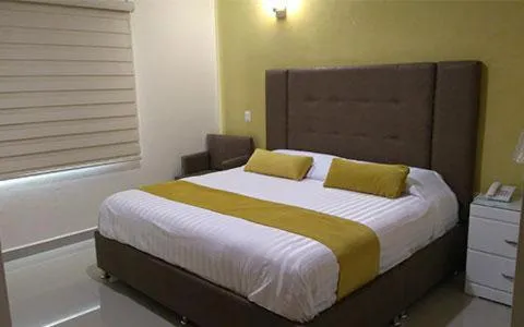 Bed in Hotel Tierra Roja