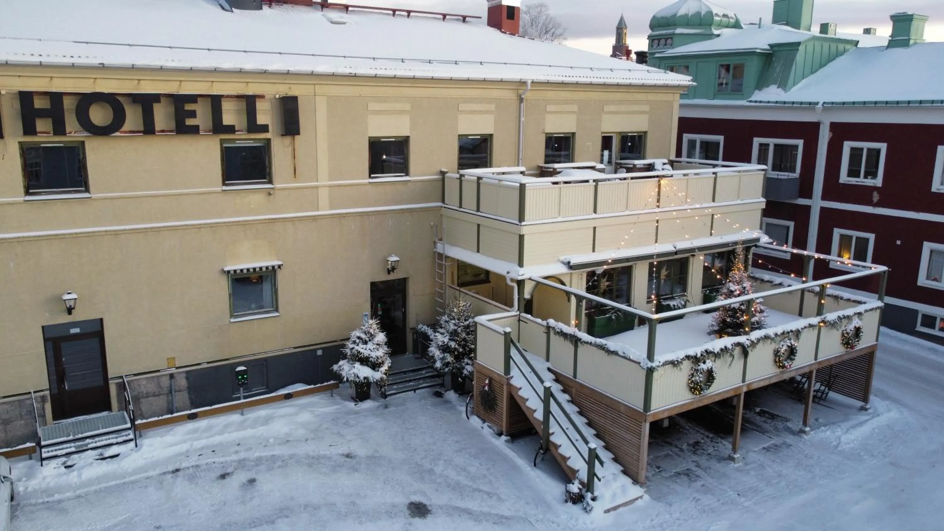 Patio in Hotel Jämteborg
