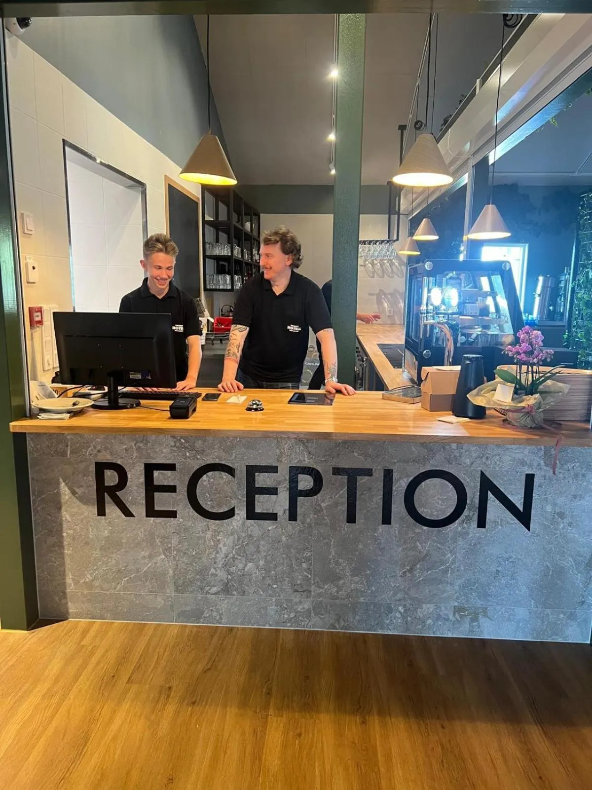 Lobby or reception in Nordby Hotell