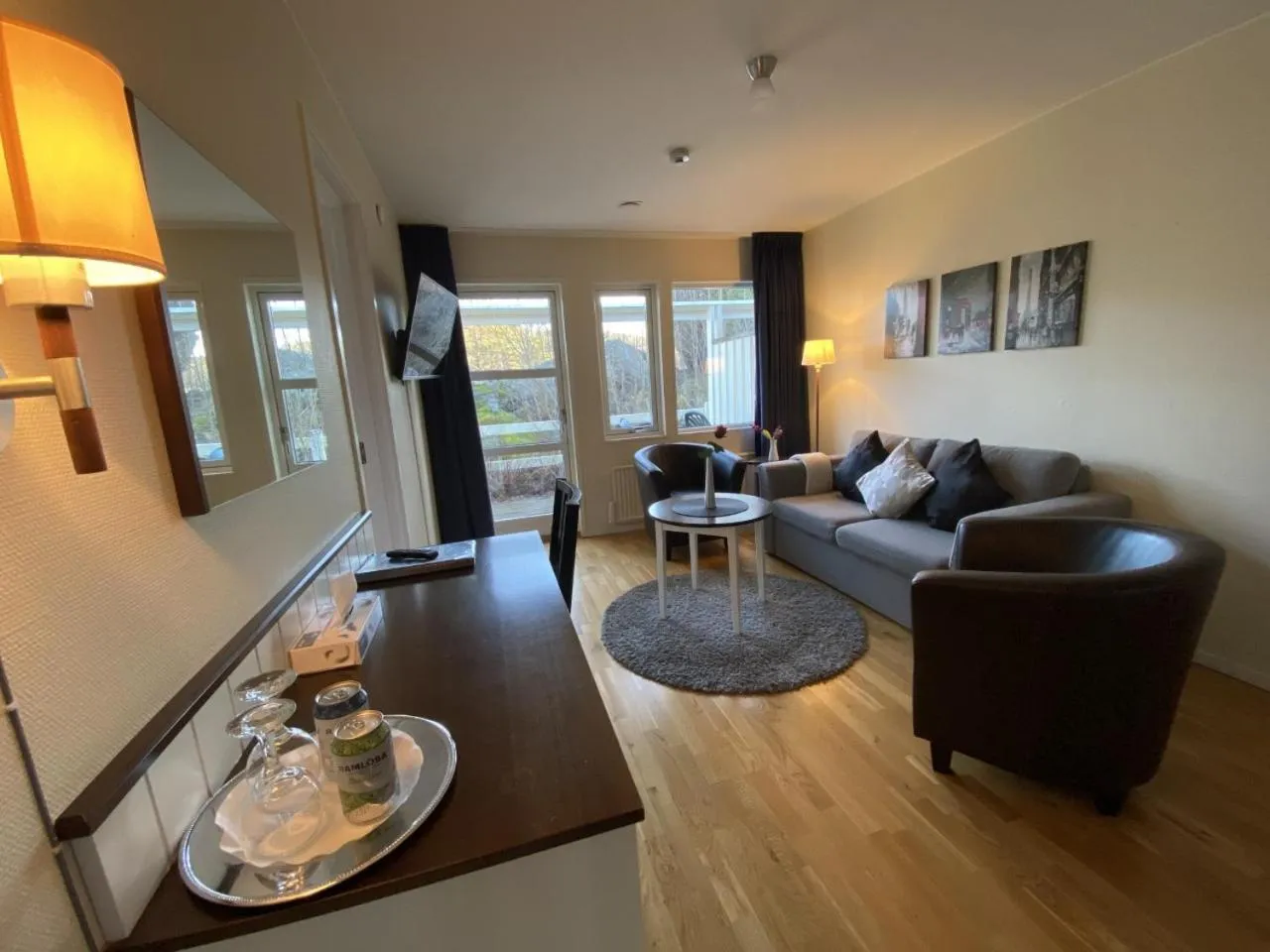 Living room in Nordby Hotell