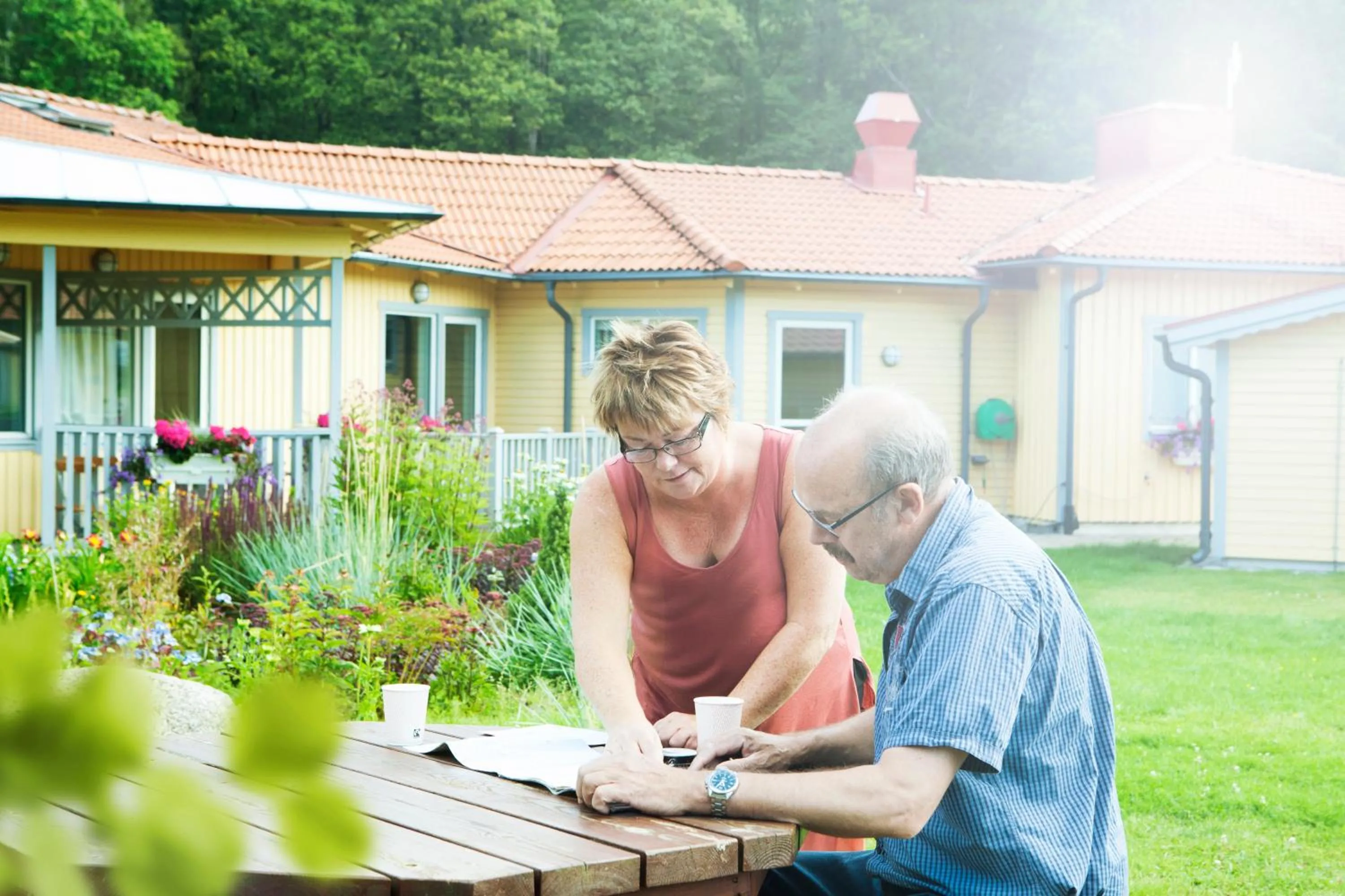 Patio in Lisebergsbyns Stugor