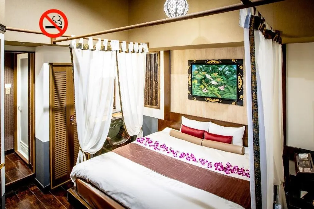 Bed in Hotel Balian Resort Kinshicho