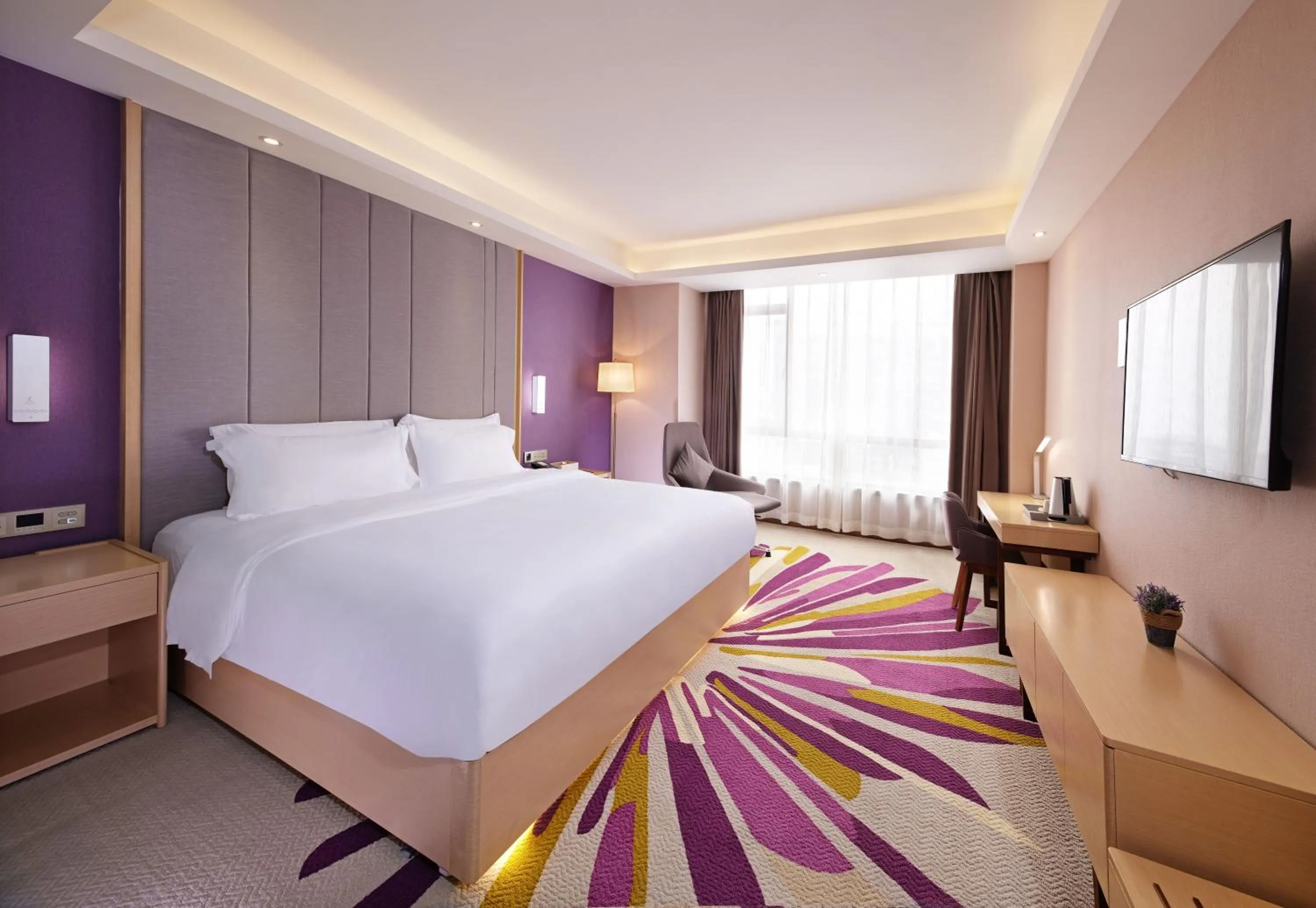 Bed in Lavande International Hotel Guangzhou Baiyun International Airport Branch - Free Shuttle Bus to Guangzhou Baiyun International Airport