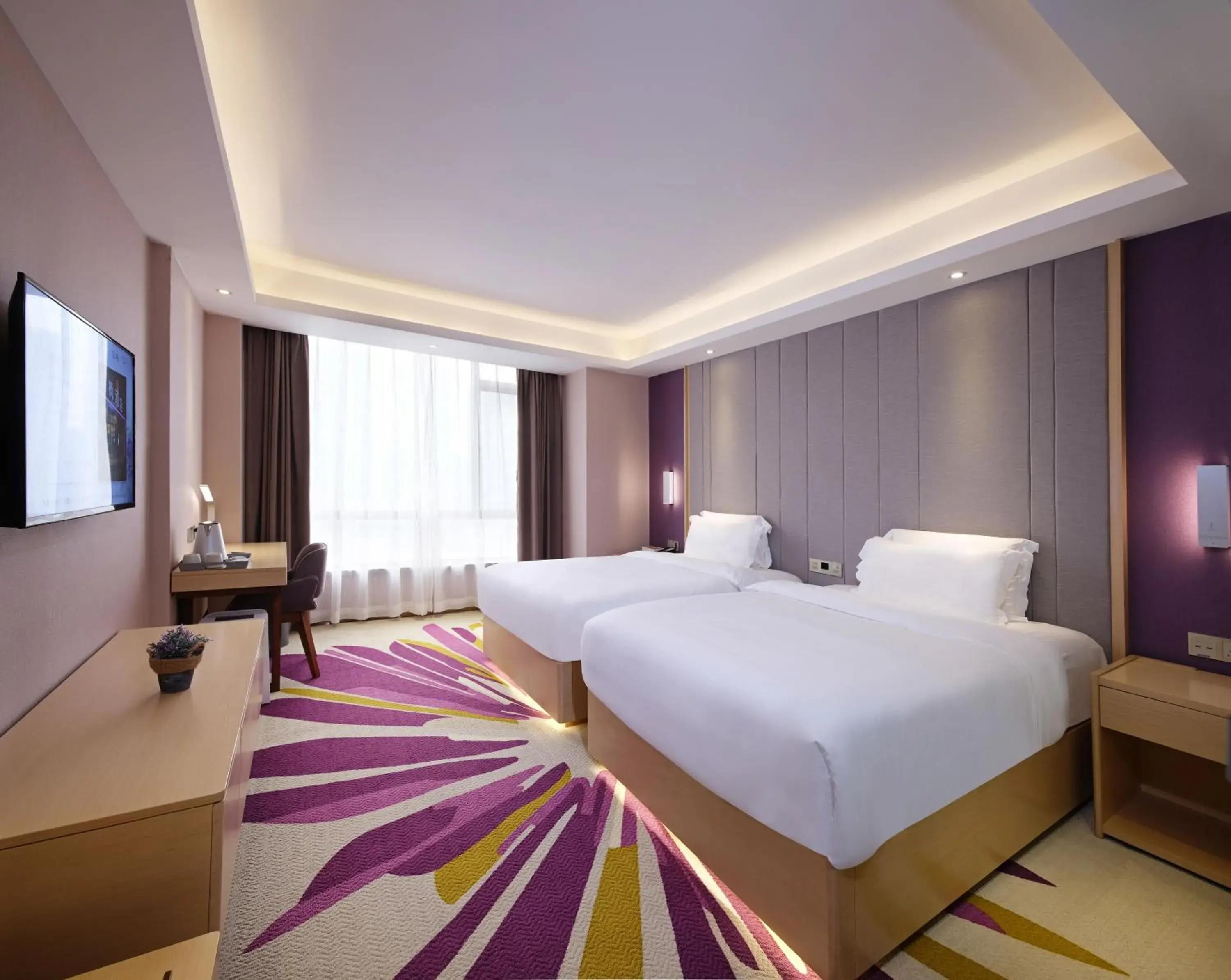 Budget Twin Room in Lavande International Hotel Guangzhou Baiyun International Airport Branch - Free Shuttle Bus to Guangzhou Baiyun International Airport Budget Twin Room in Lavande International Hotel Guangzhou Baiyun International Airport Branch - Free Shuttle Bus to Guangzhou Baiyun International Airport