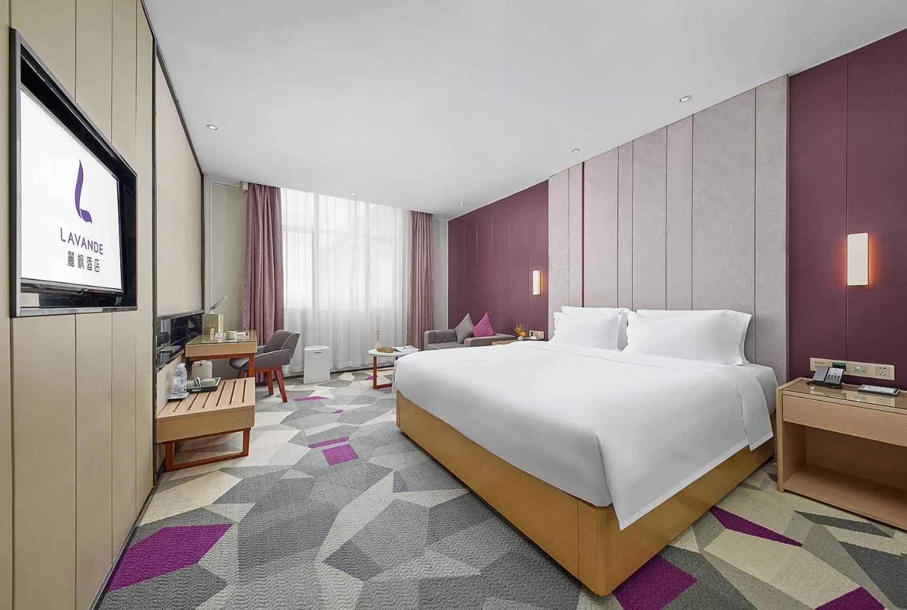 Bed in Lavande International Hotel Guangzhou Baiyun International Airport Branch - Free Shuttle Bus to Guangzhou Baiyun International Airport