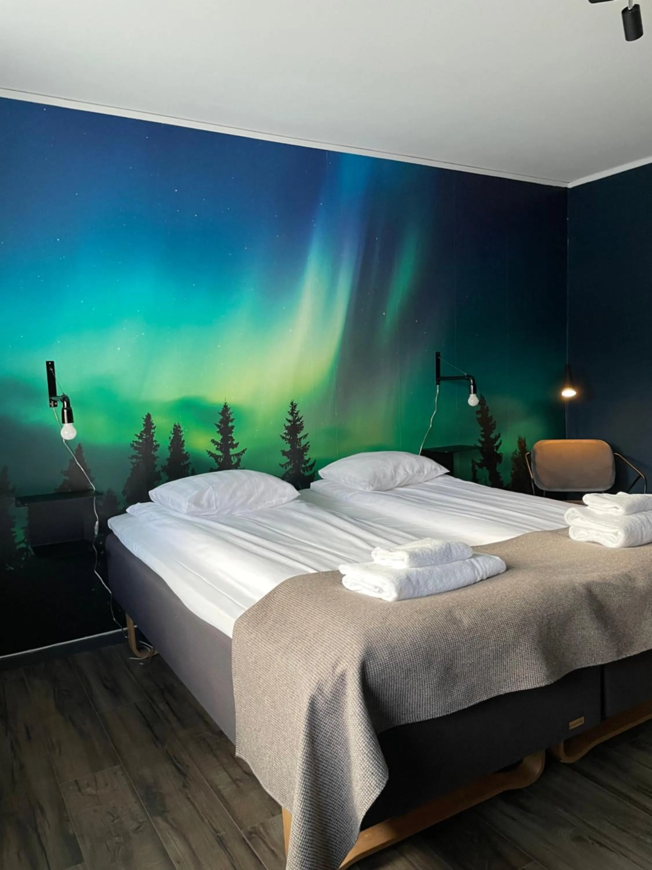 Bed in Hotell Amber & Naran