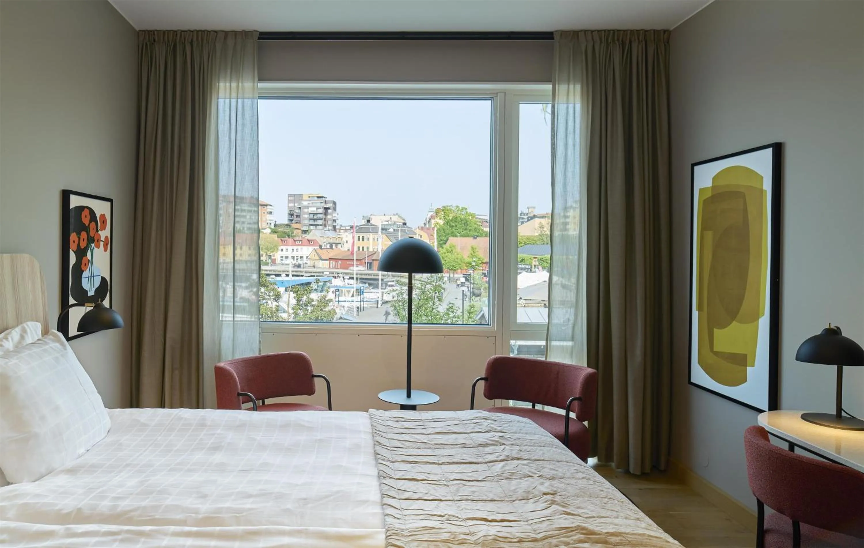 Bedroom, Bed in Scandic Karlskrona