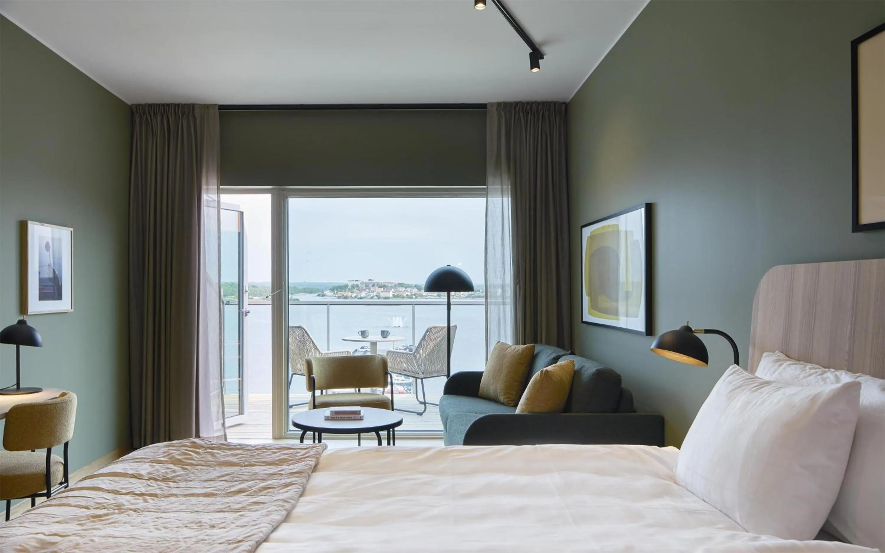 Bedroom, Bed in Scandic Karlskrona