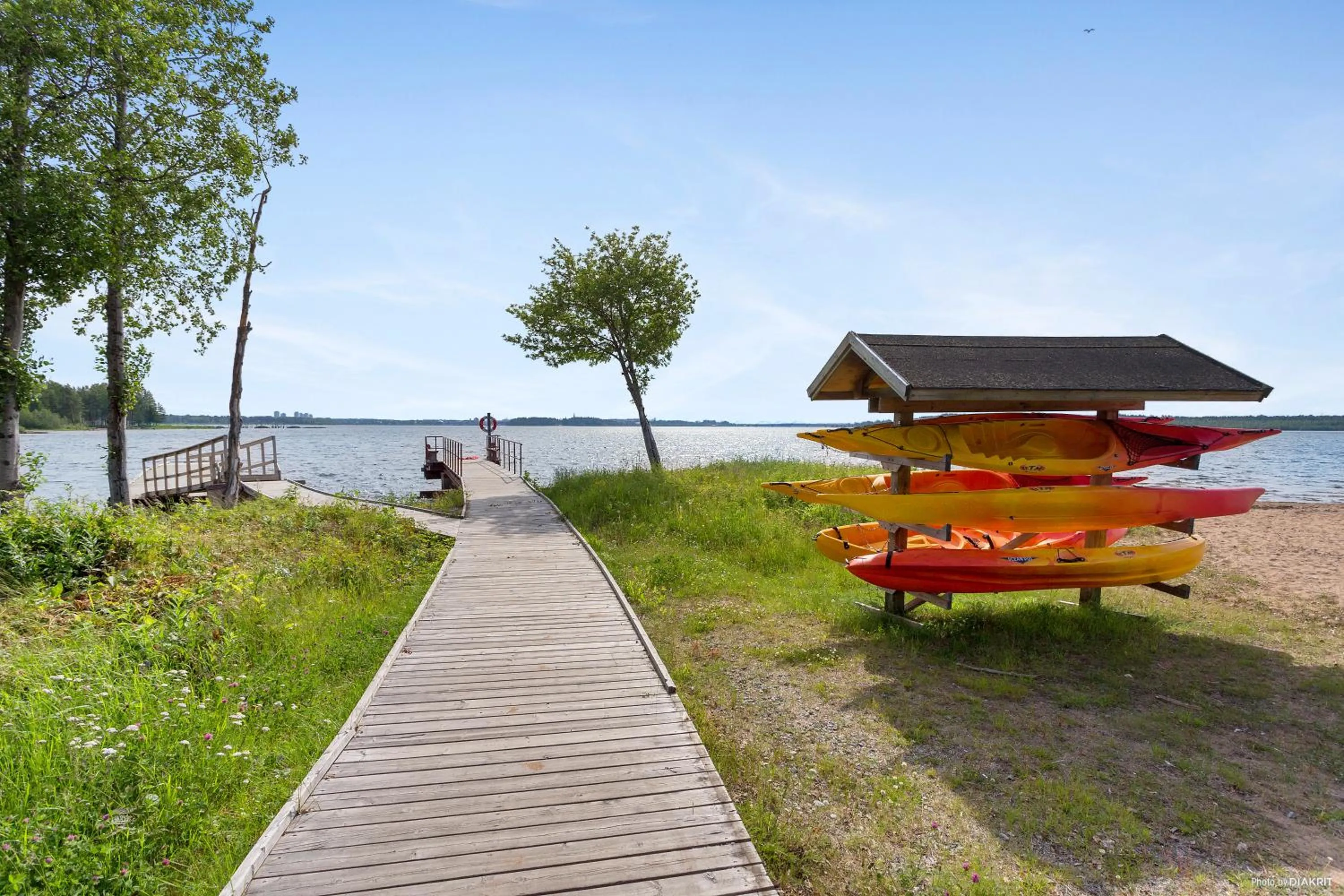 Canoeing in First Camp Arcus-Luleå