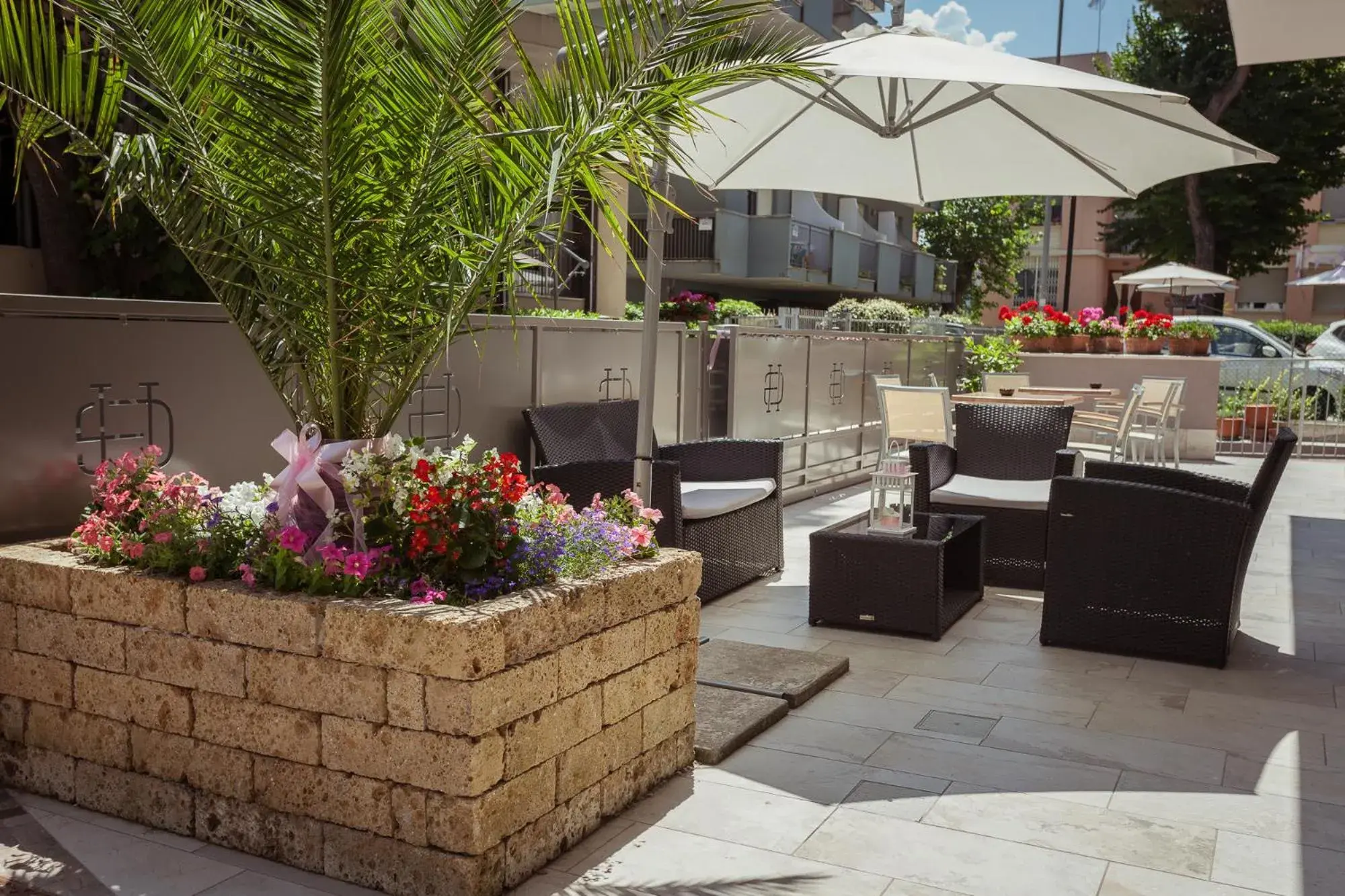 Patio in Hotel Gioia