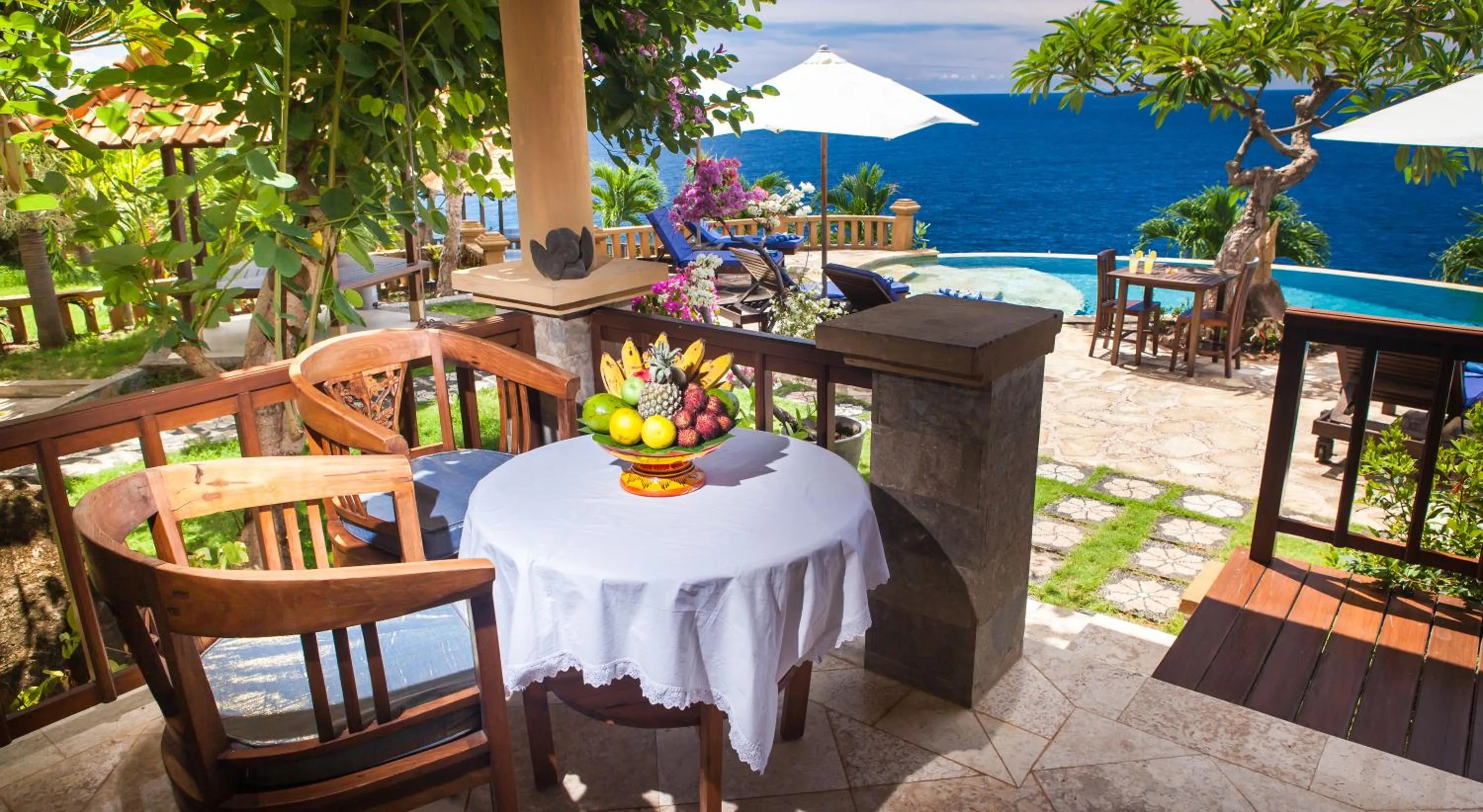 Patio in Blue Moon Villas Resort