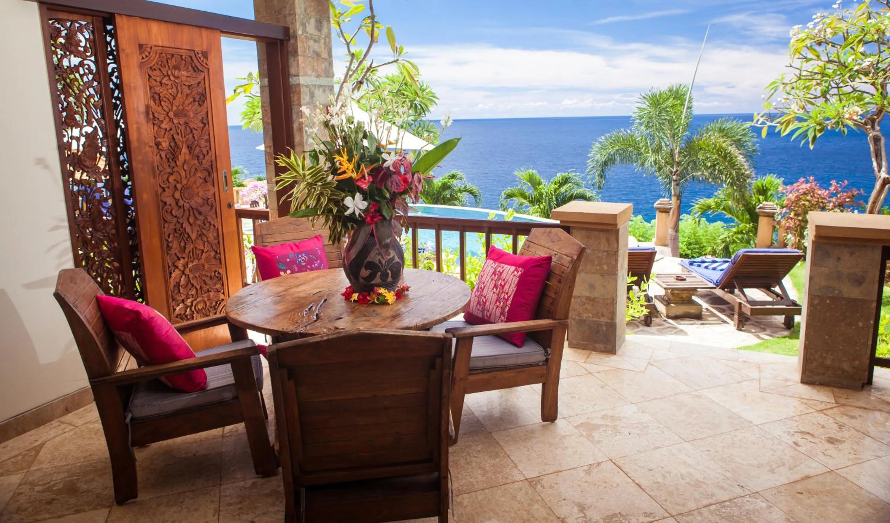 Patio in Blue Moon Villas Resort