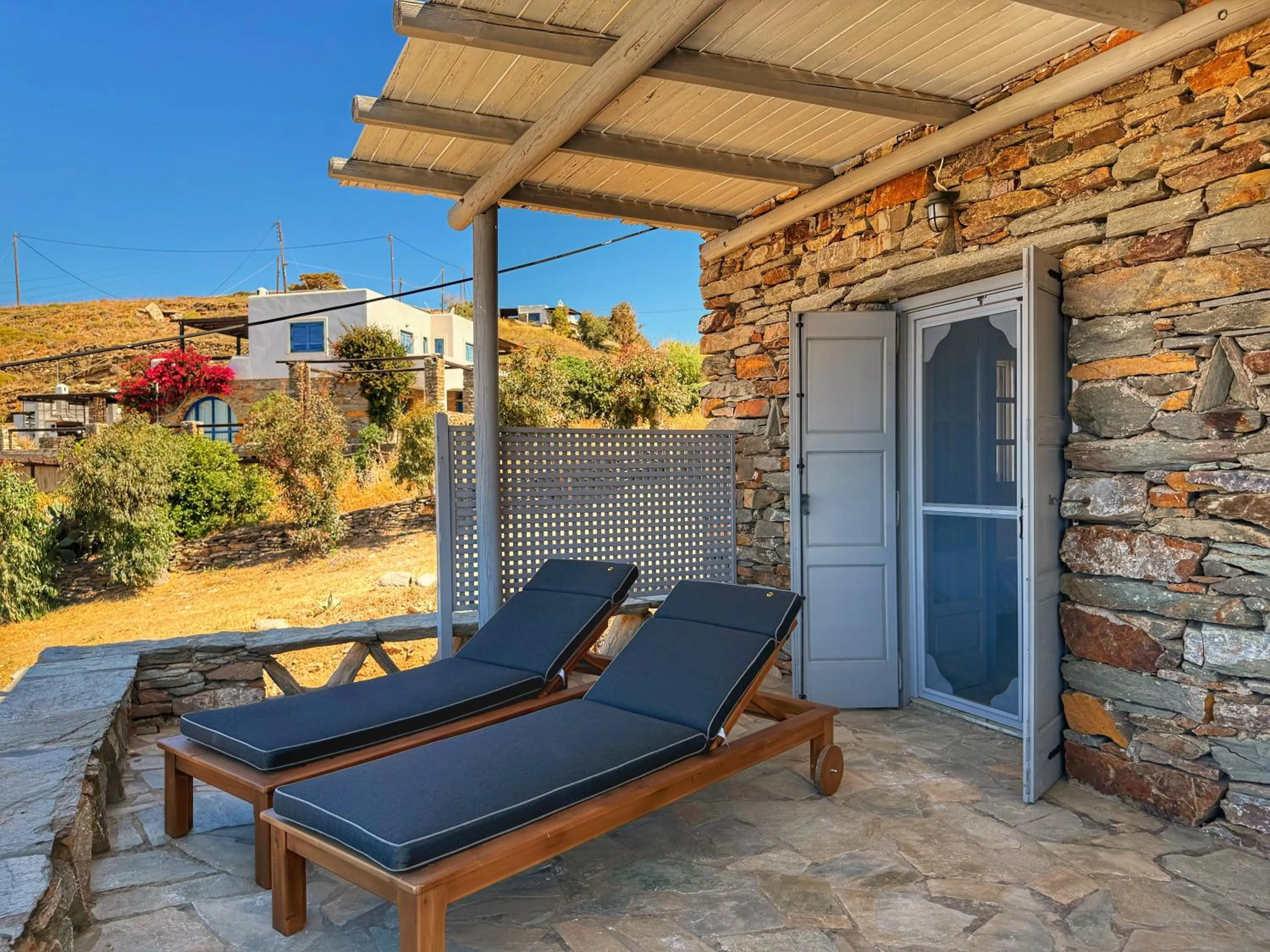 Day in The Traditional Stone Villa