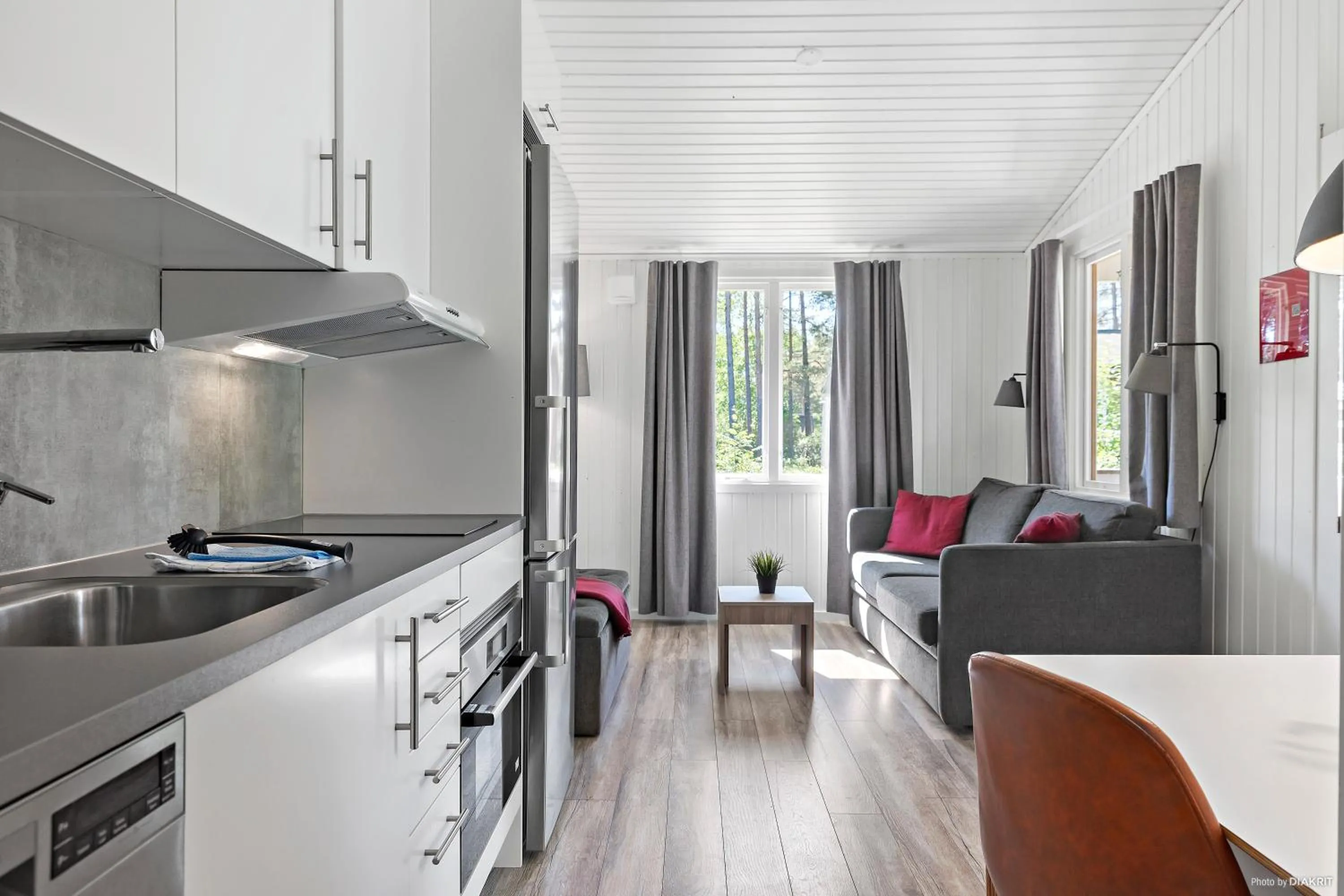 Kitchen or kitchenette in First Camp Tylösand-Halmstad