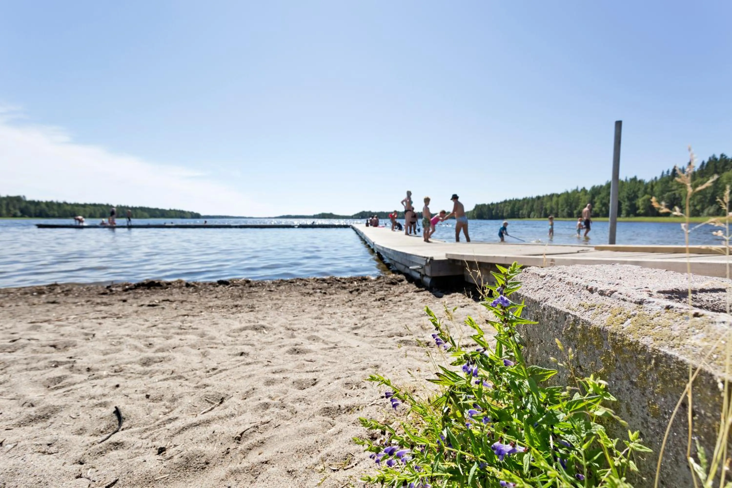Beach in First Camp Nydala-Umeå