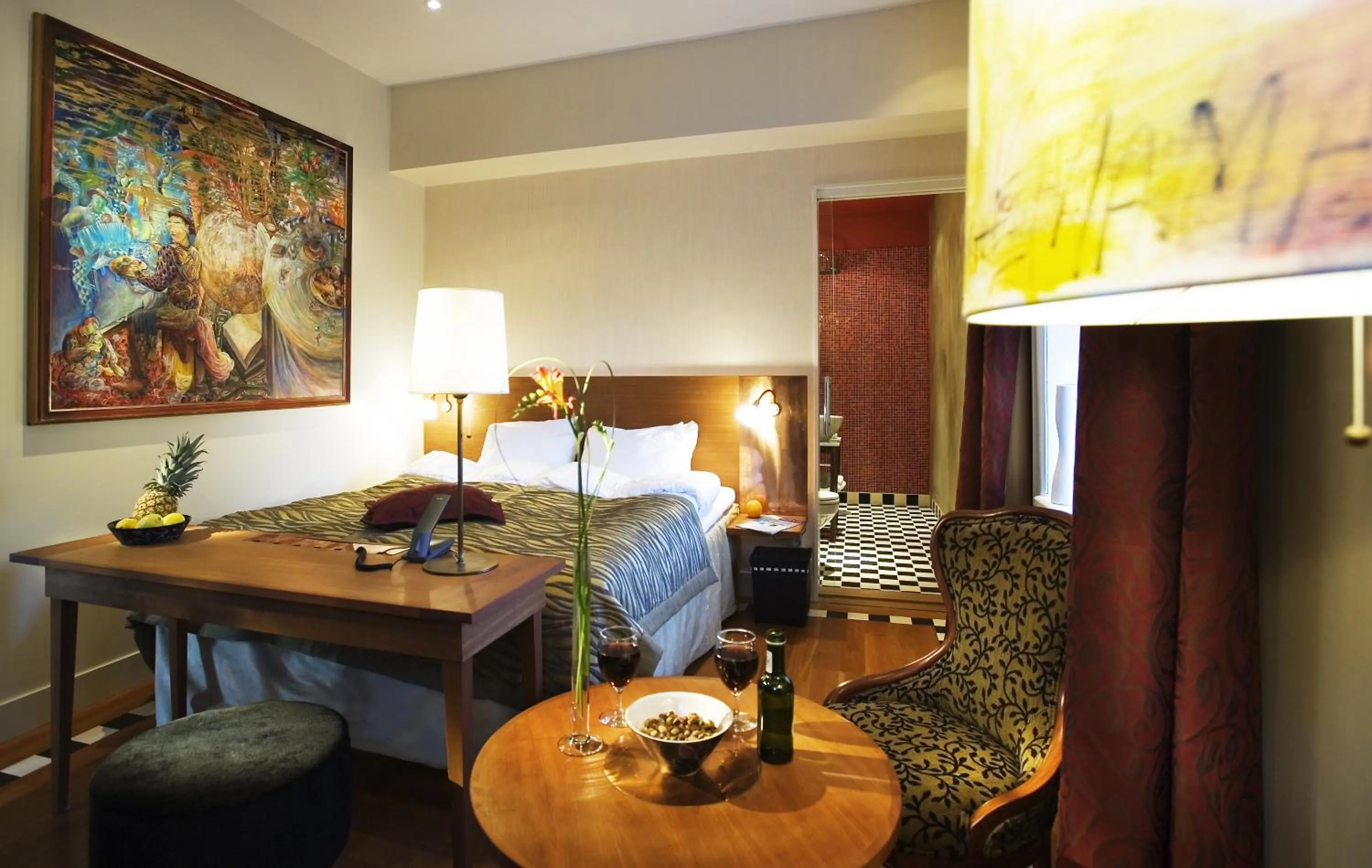 Seating area, Bed in Ulfsunda Slott