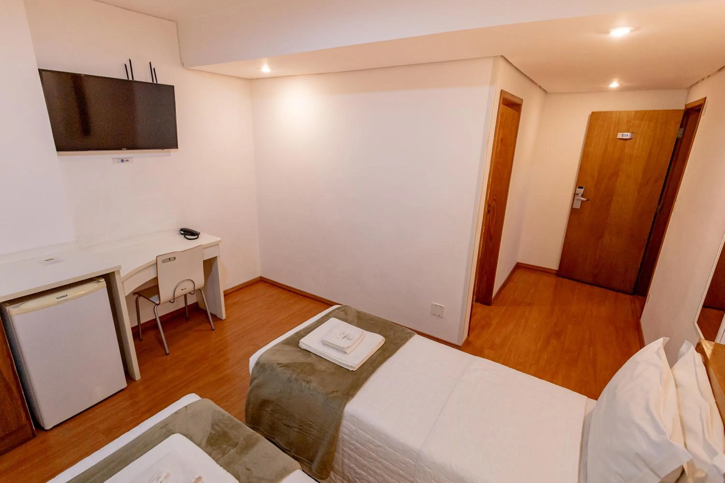 Bed in Hotel San Gabriel