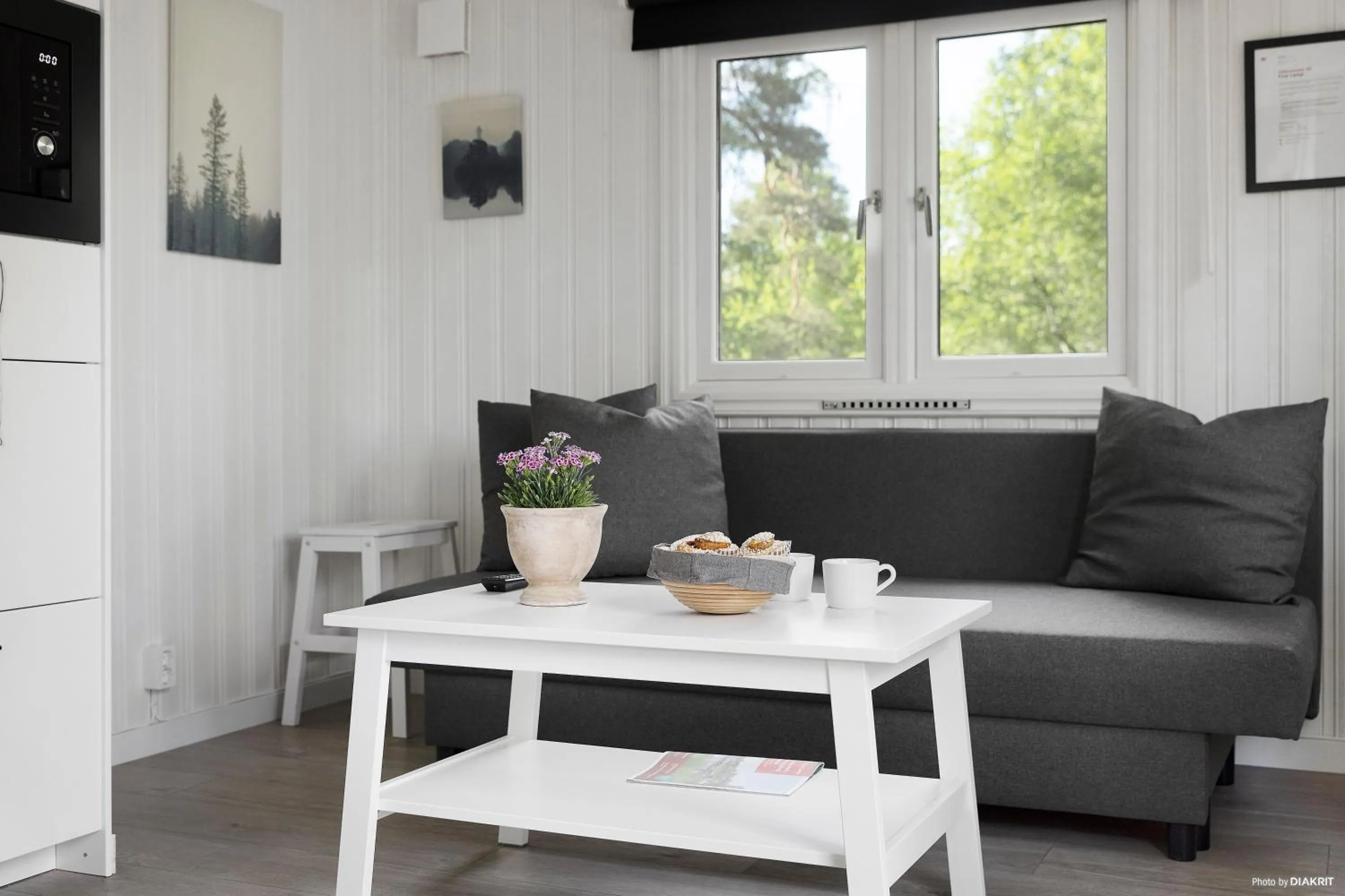 Living room in First Camp Kolmården-Norrköping