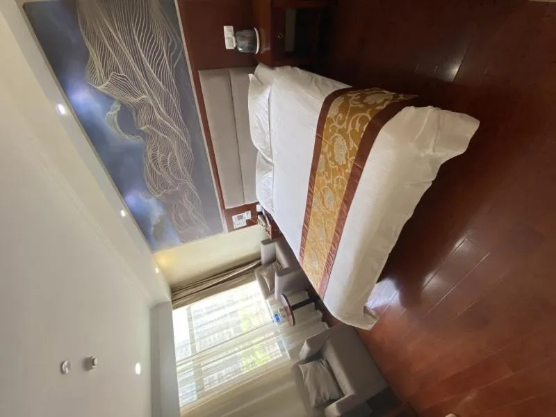 Bed in GreenTree ShangHai JinShan Wanda Plaza Longxiang Road Express Hotel