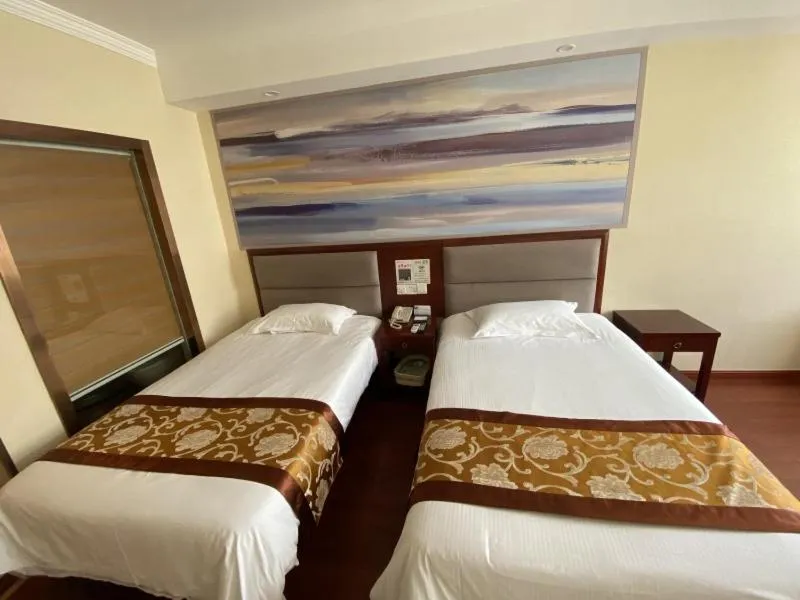Bed in GreenTree ShangHai JinShan Wanda Plaza Longxiang Road Express Hotel