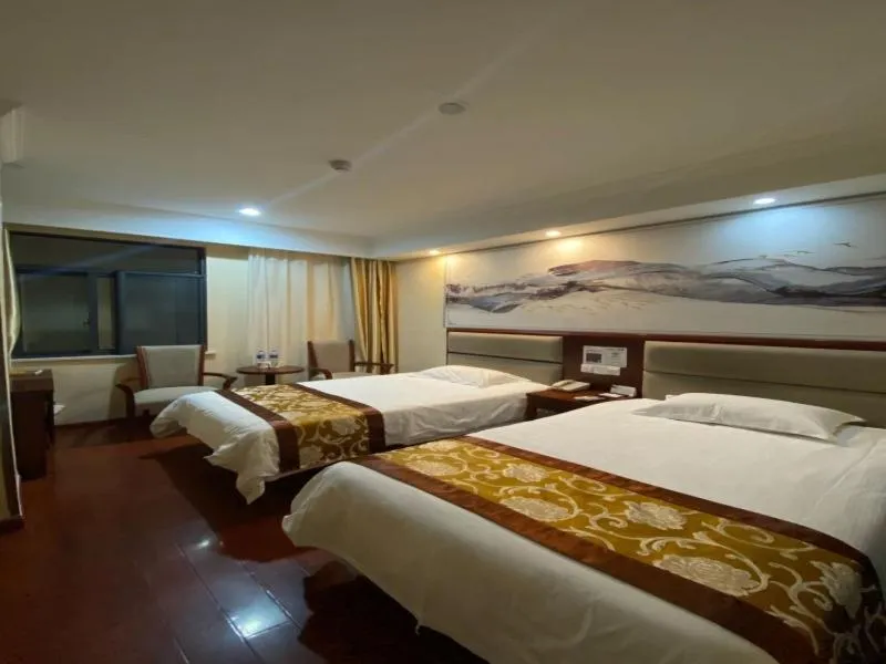 Bed in GreenTree ShangHai JinShan Wanda Plaza Longxiang Road Express Hotel