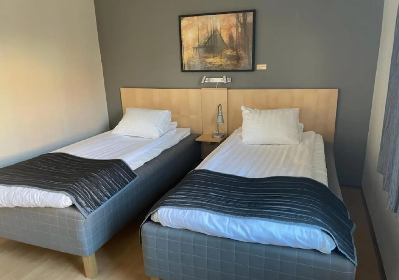 Bed in Linköpings Cityhotell och Vandrarhem