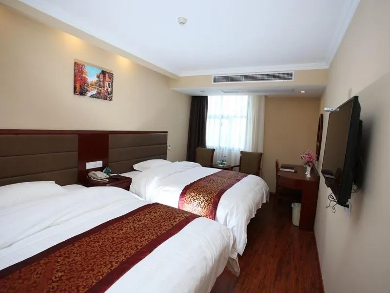 Bed in GreenTree Inn JiangSu KunShan Lujia Town Furong Road Express Hotel