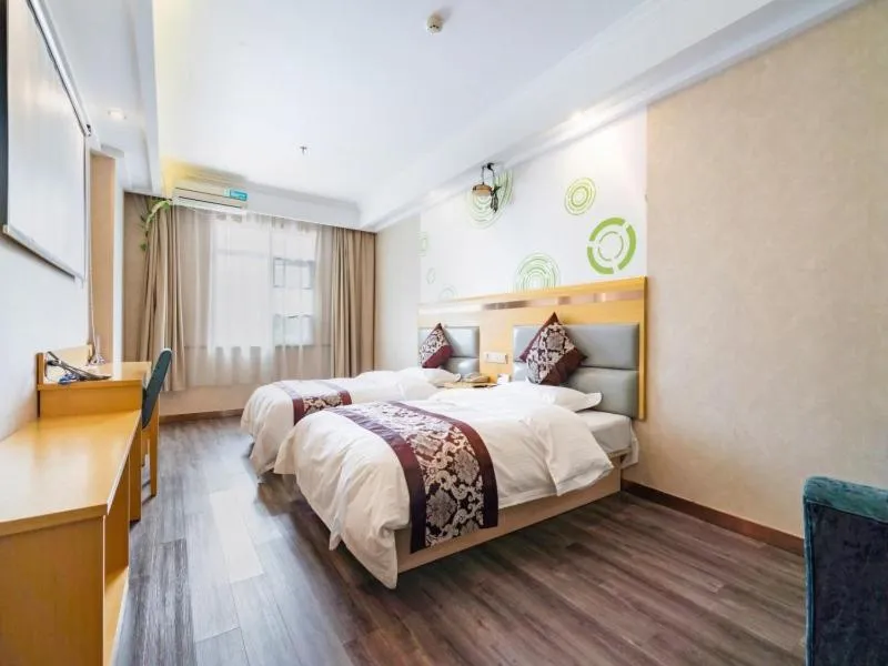 Bed in GreenTree Inn JiangSu WuXi West Jiefang Road Chongan Temple Business Hotel