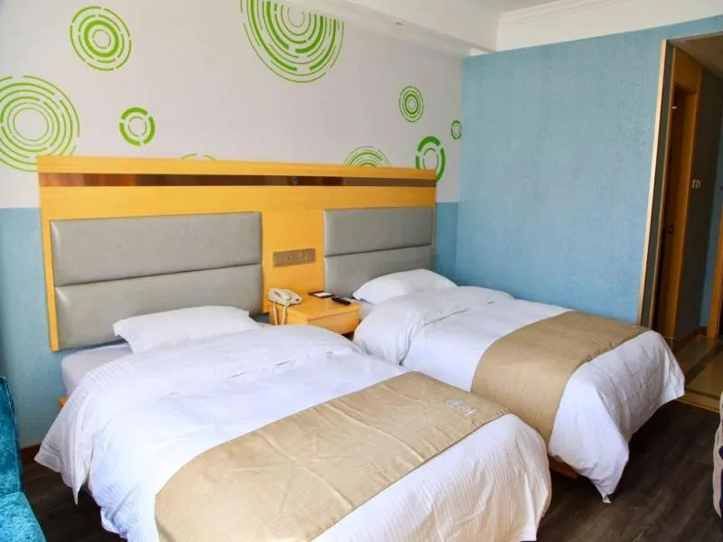 Bed in GreenTree Inn JiangSu WuXi West Jiefang Road Chongan Temple Business Hotel