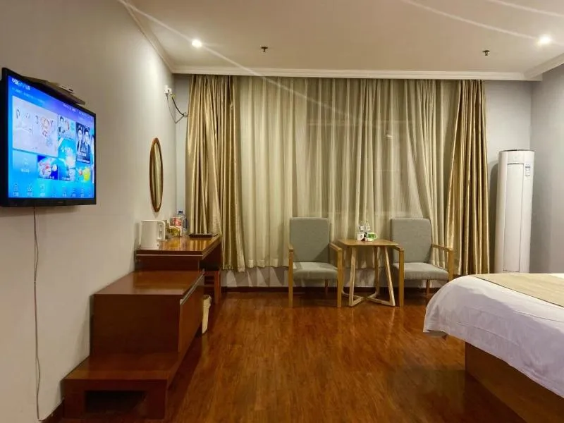 Bed in GreenTree Inn ShanDong Linxi Pingyi Mengyang Road Express Hotel