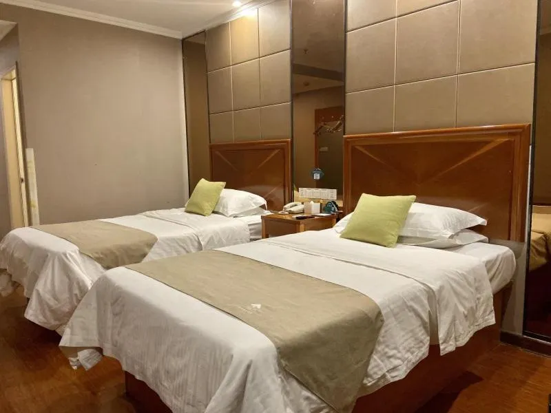 Bed in GreenTree Inn ShanDong Linxi Pingyi Mengyang Road Express Hotel