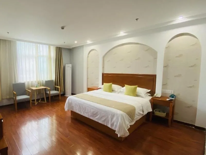 Bed in GreenTree Inn ShanDong Linxi Pingyi Mengyang Road Express Hotel