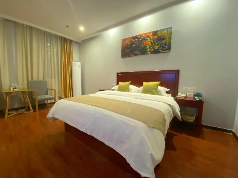 Bed in GreenTree Inn ShanDong Linxi Pingyi Mengyang Road Express Hotel