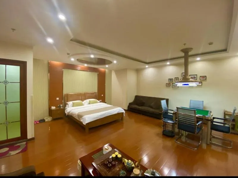 Bed in GreenTree Inn ShanDong Linxi Pingyi Mengyang Road Express Hotel