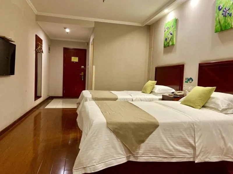 Bed in GreenTree Inn ShanDong Linxi Pingyi Mengyang Road Express Hotel
