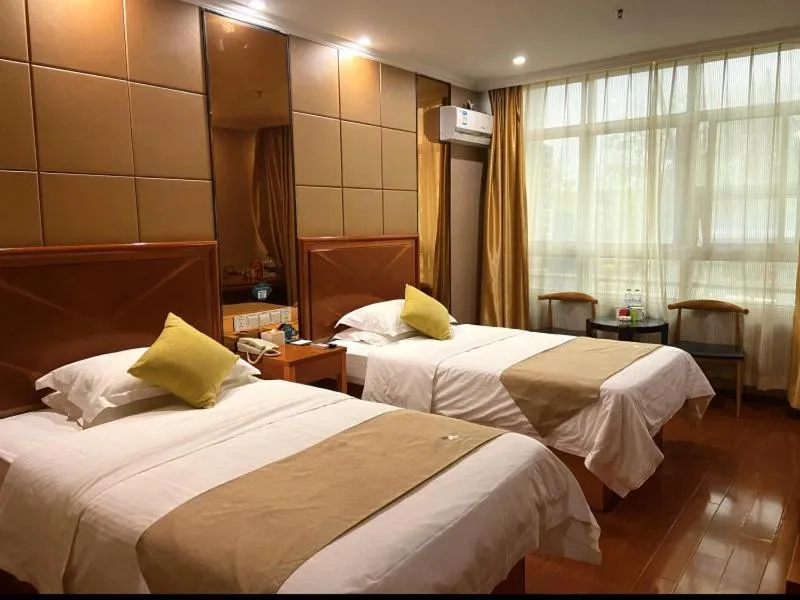 Bed in GreenTree Inn ShanDong Linxi Pingyi Mengyang Road Express Hotel