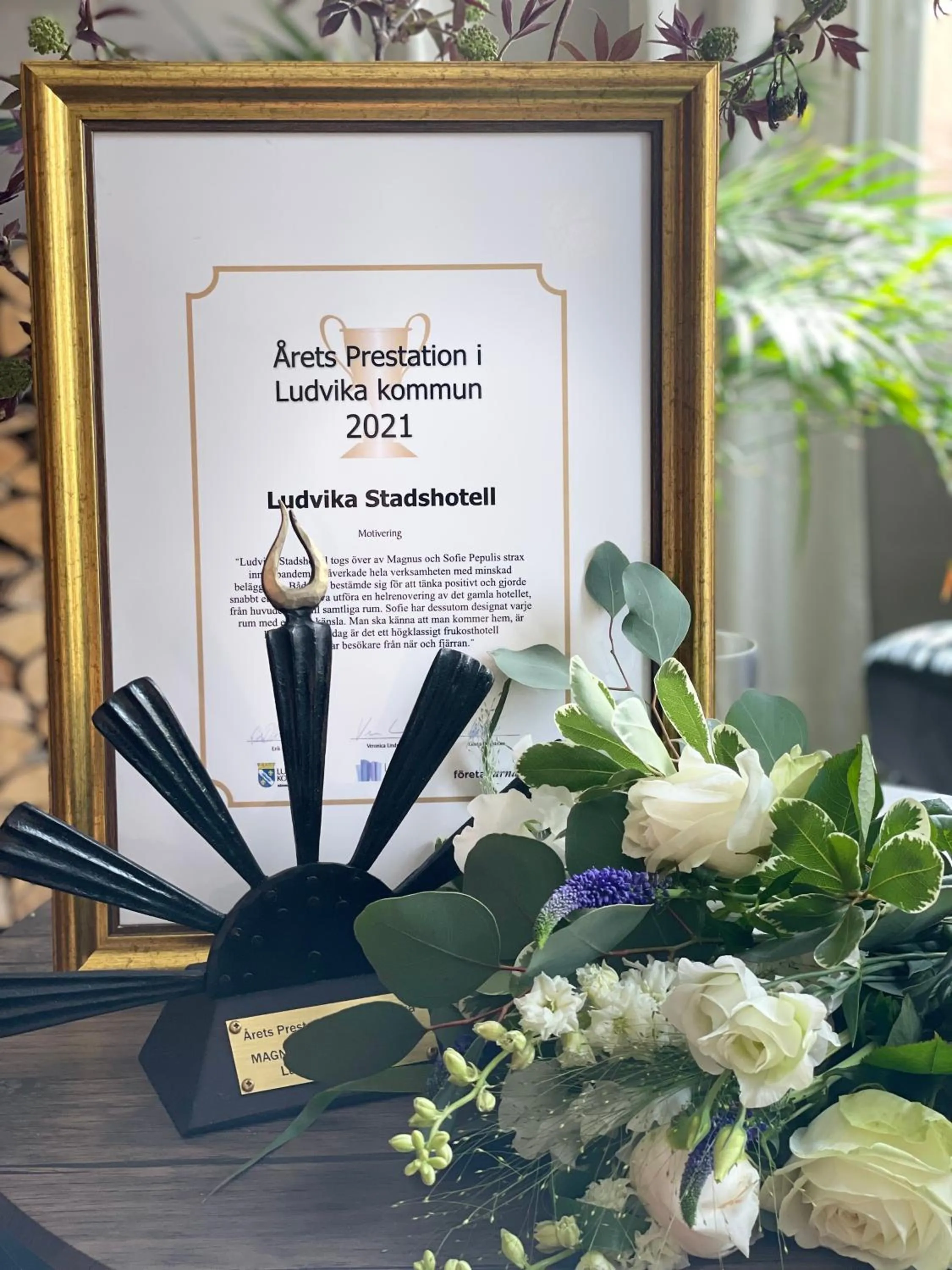 Logo/Certificate/Sign in Ludvika Stadshotell