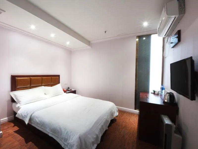Bed in GreenTree Inn Hefei Fanhua Avenue Decision Building Anhui University Business Hotel