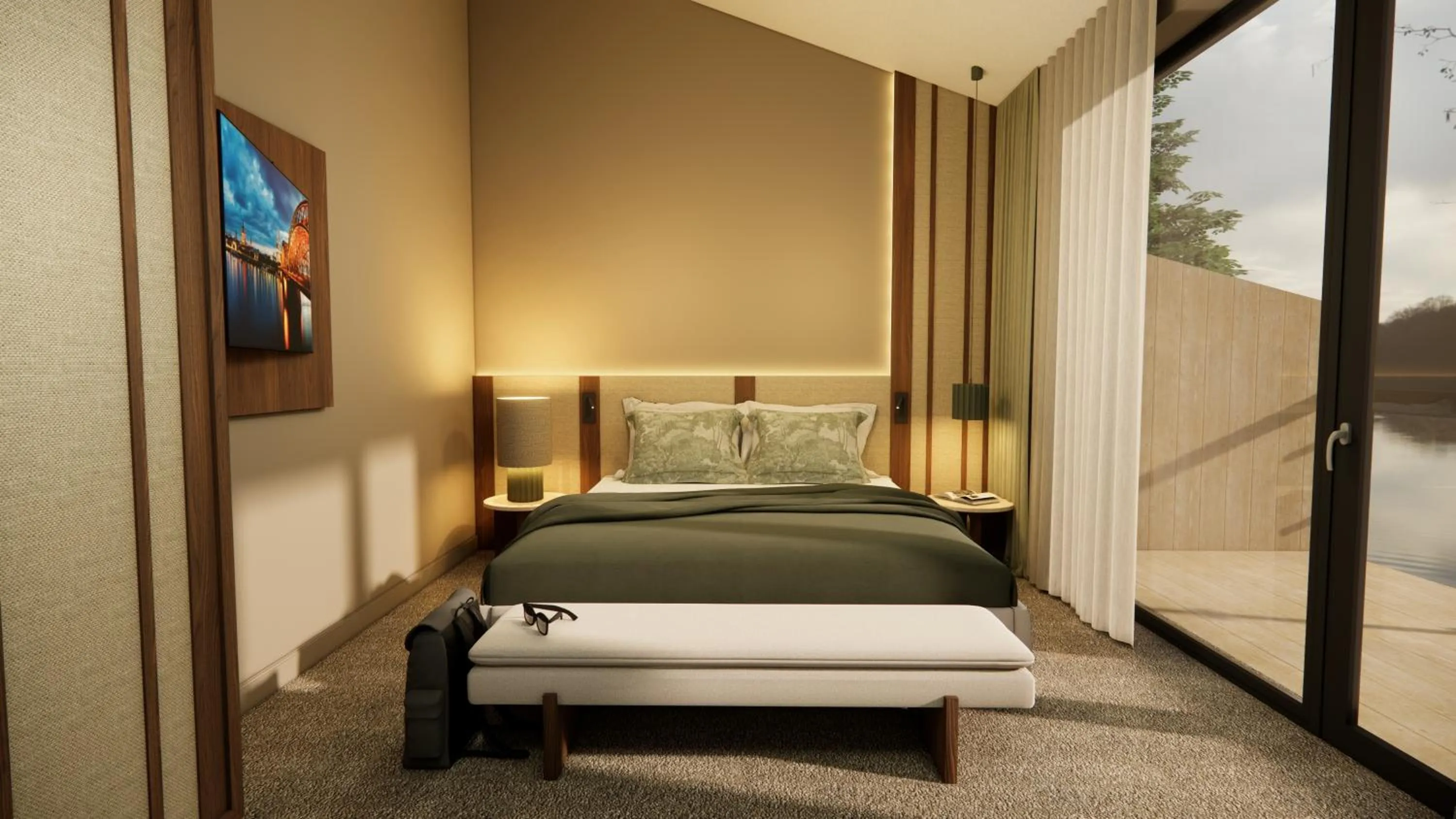 Bedroom, Bed in Hällsnäs Hotell & Restaurang